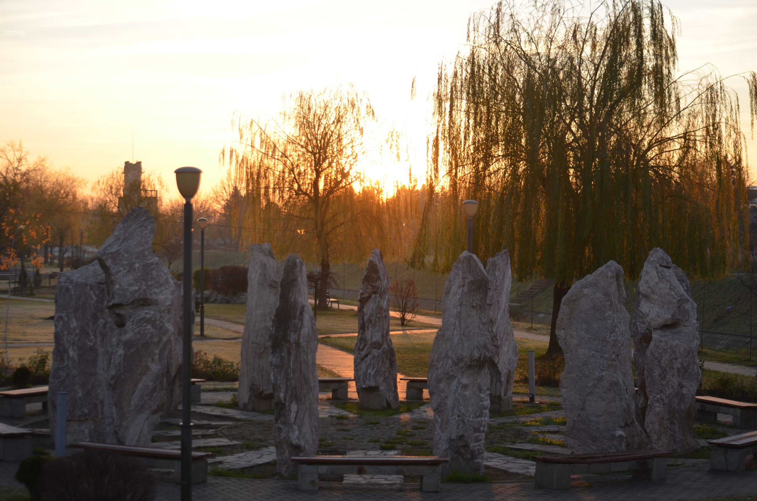 Modern stonehenge in Timisoara